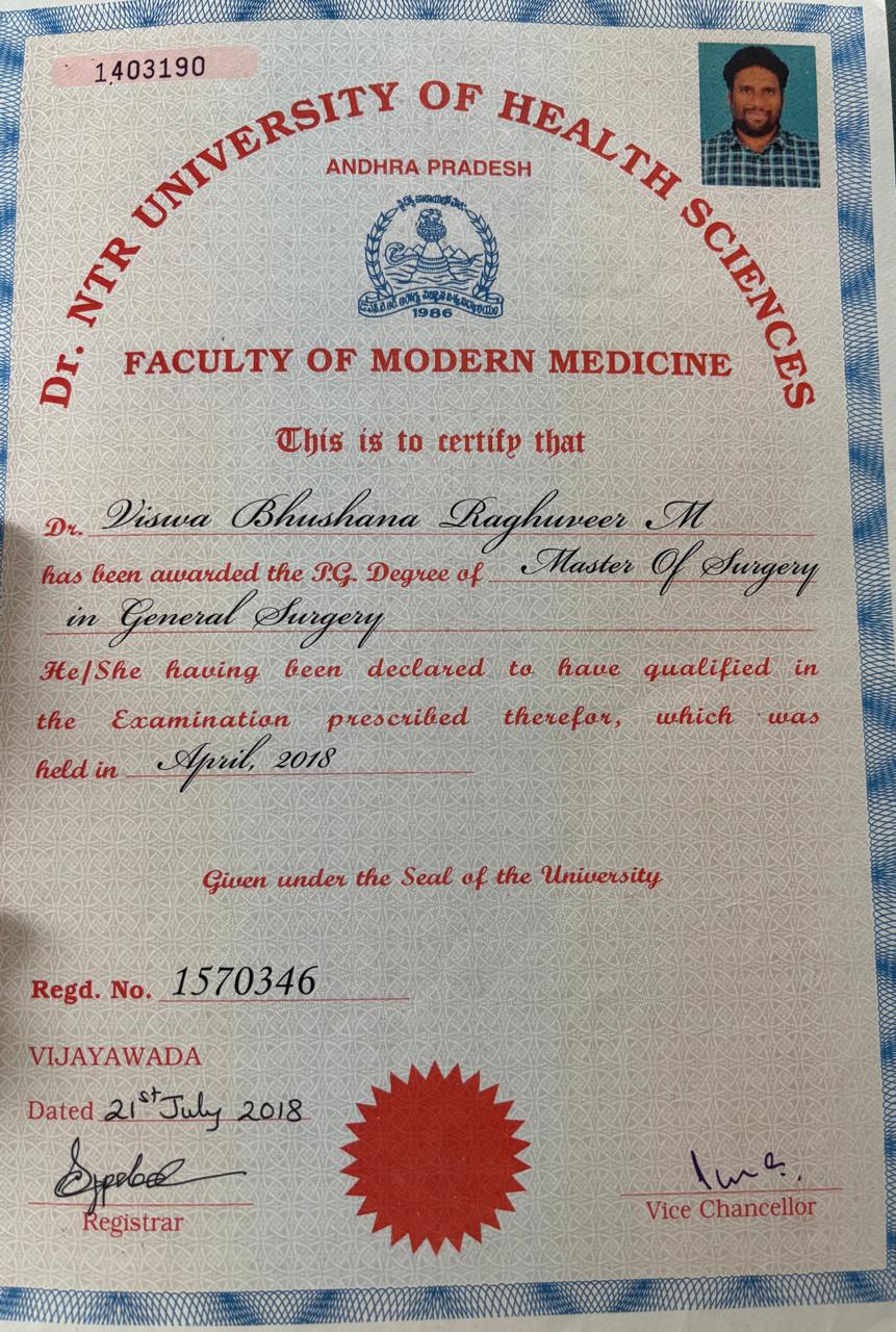 Doctor's certificate