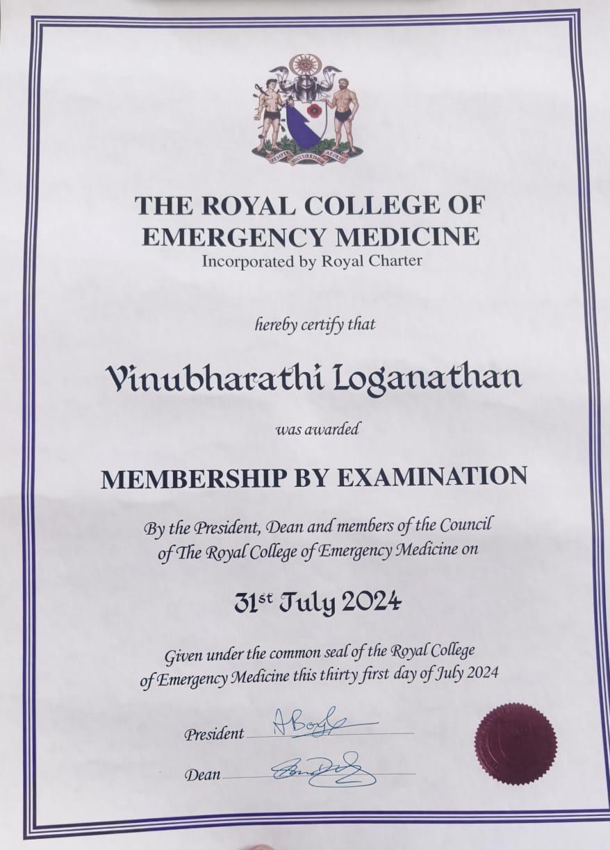 Doctor's certificate