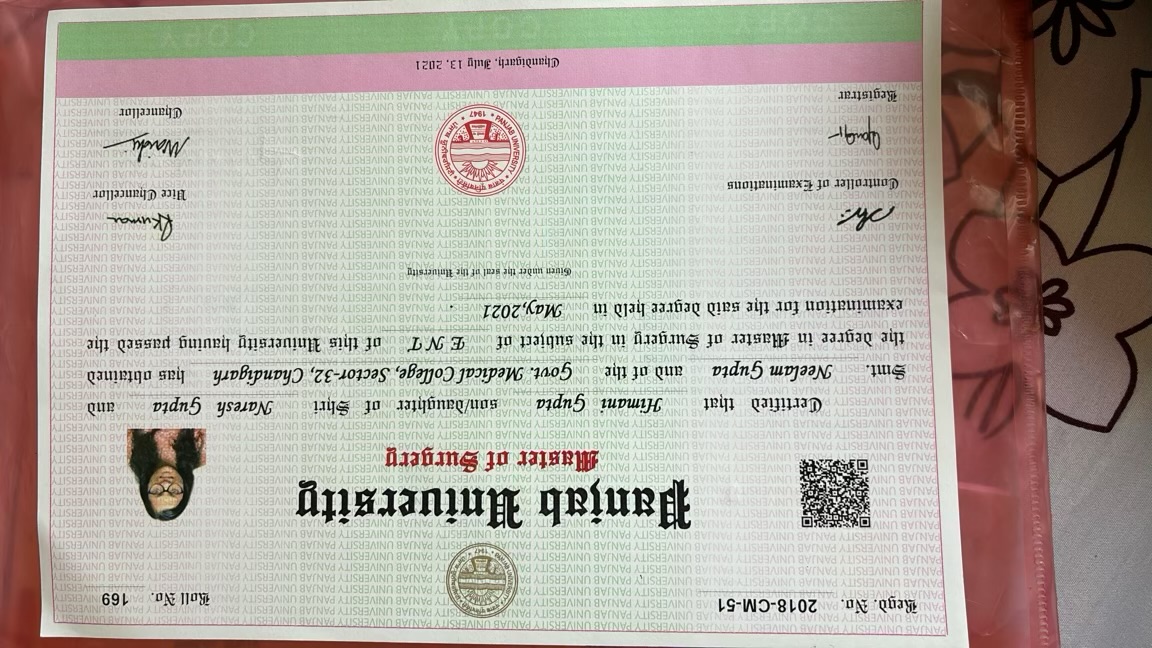 Doctor's certificate