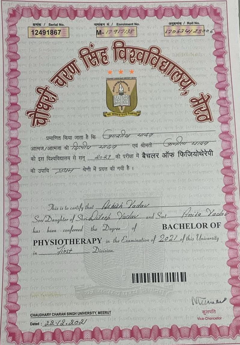 Doctor's certificate