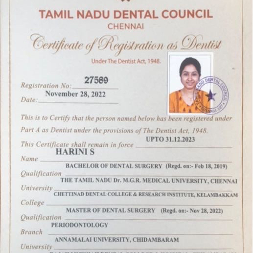 Doctor's certificate