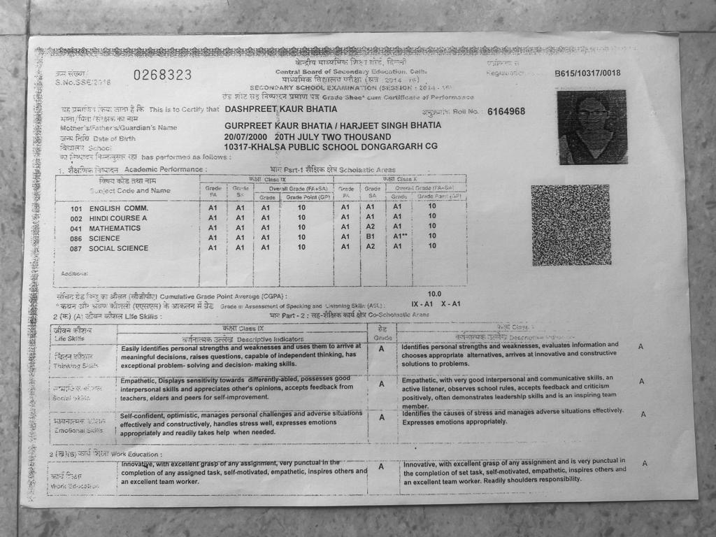 Doctor's certificate