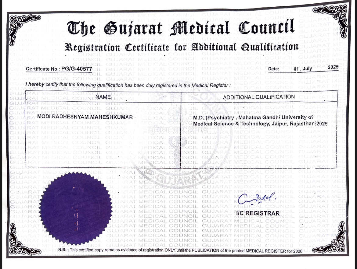 Doctor's certificate