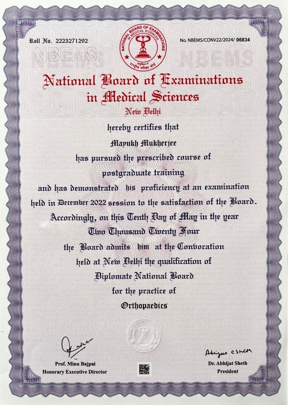 Doctor's certificate