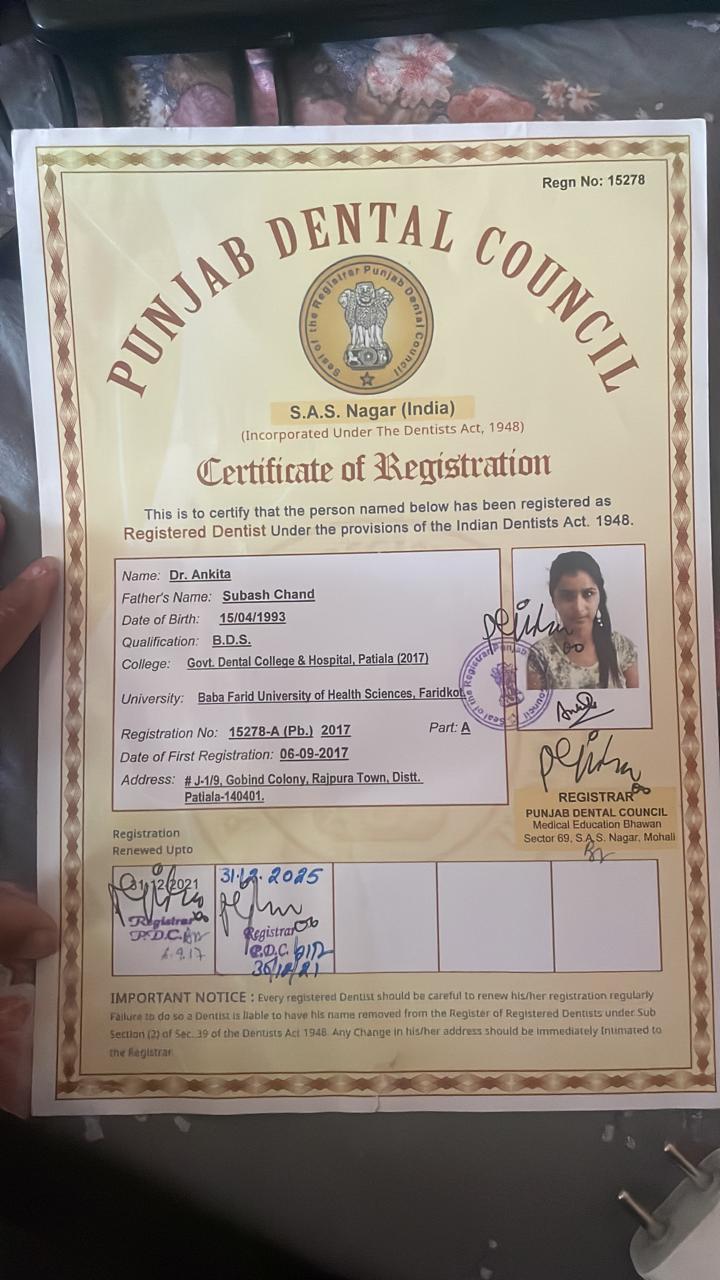 Doctor's certificate