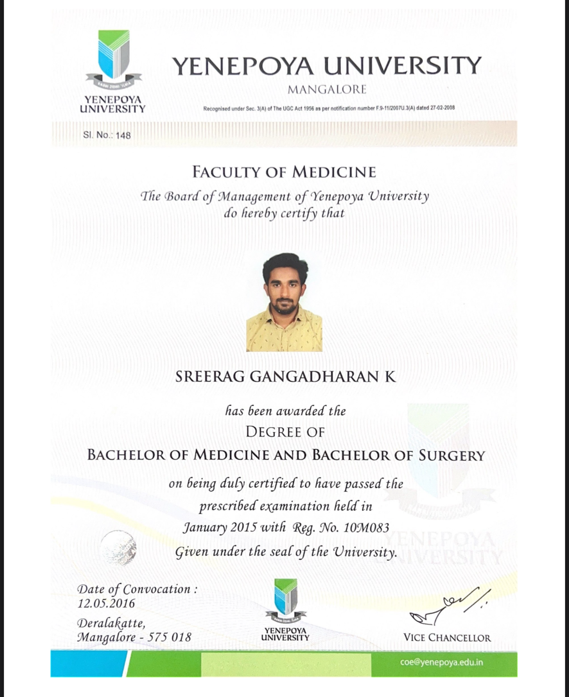 Doctor's certificate