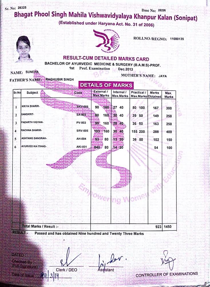 Doctor's certificate