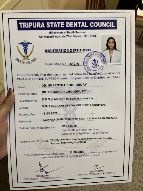 Doctor's certificate