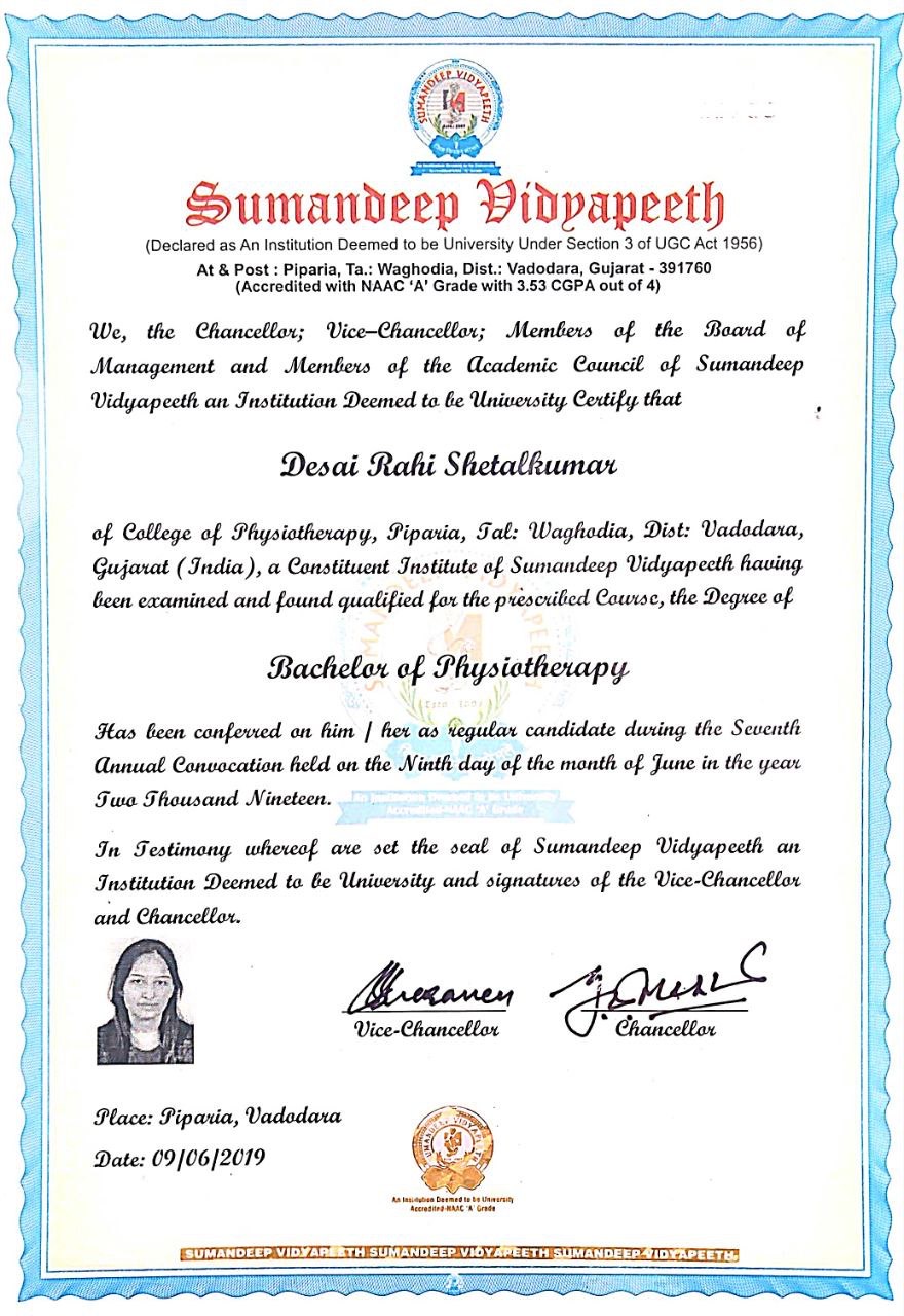 Doctor's certificate