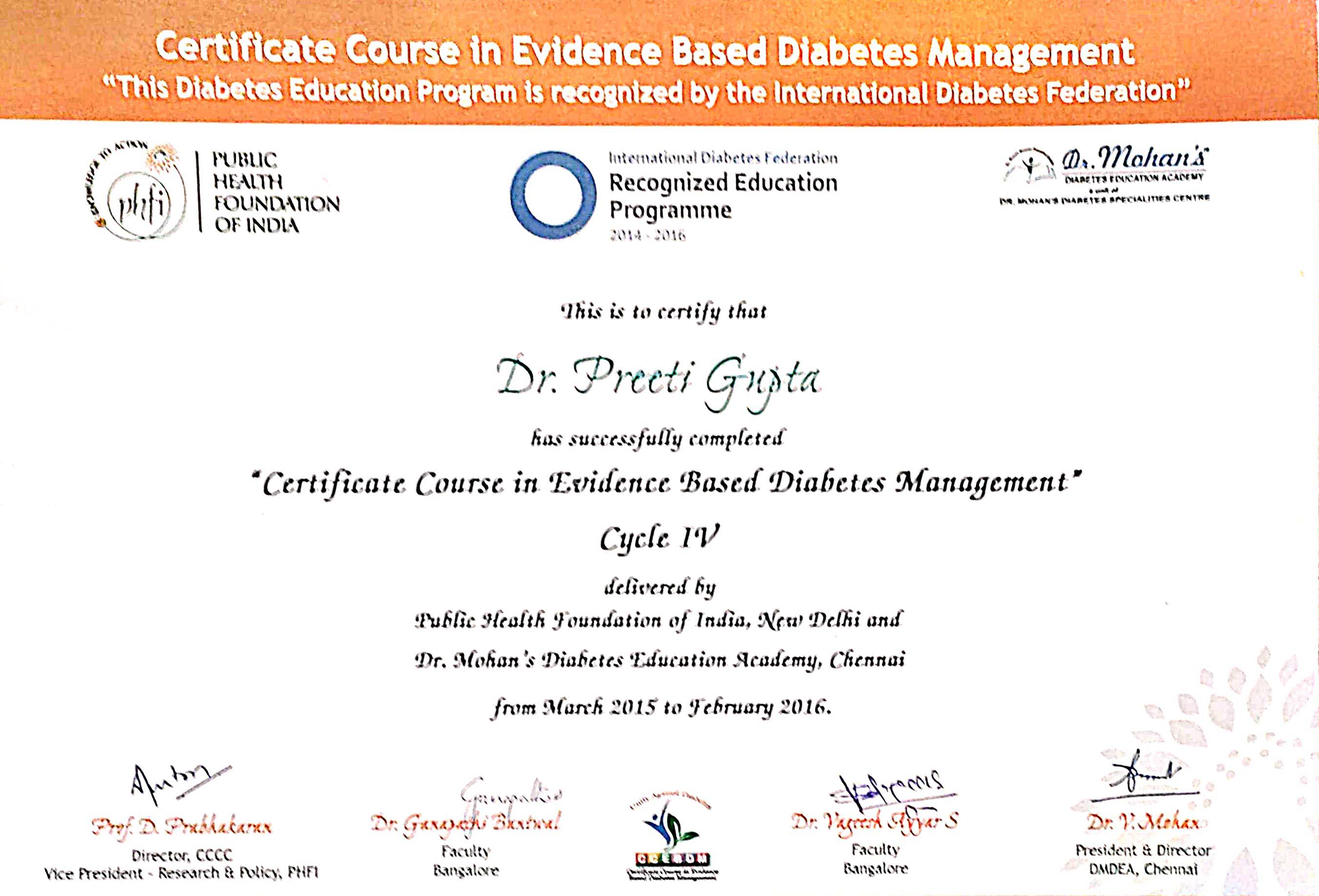 Doctor's certificate