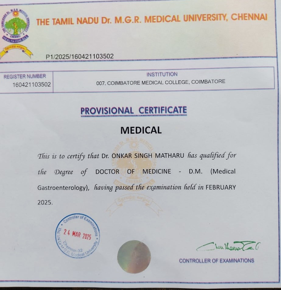 Doctor's certificate