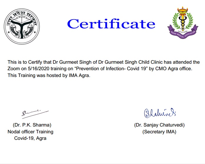 Doctor's certificate