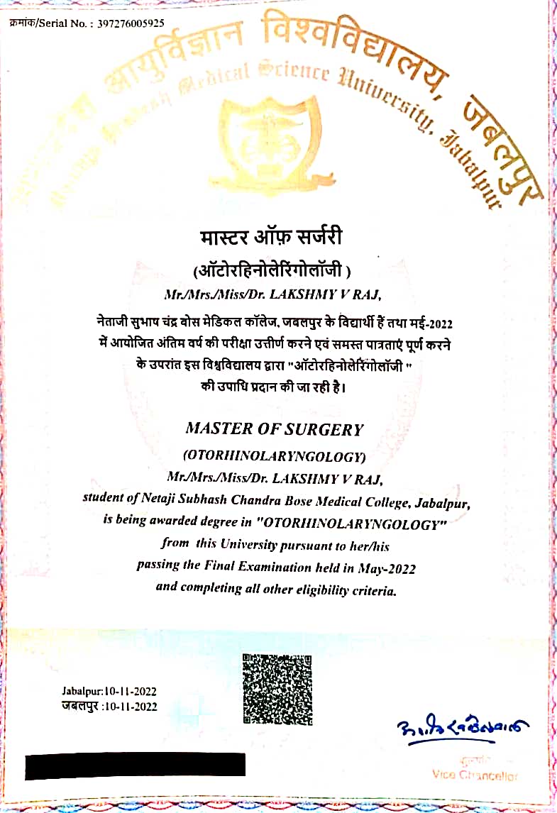 Doctor's certificate