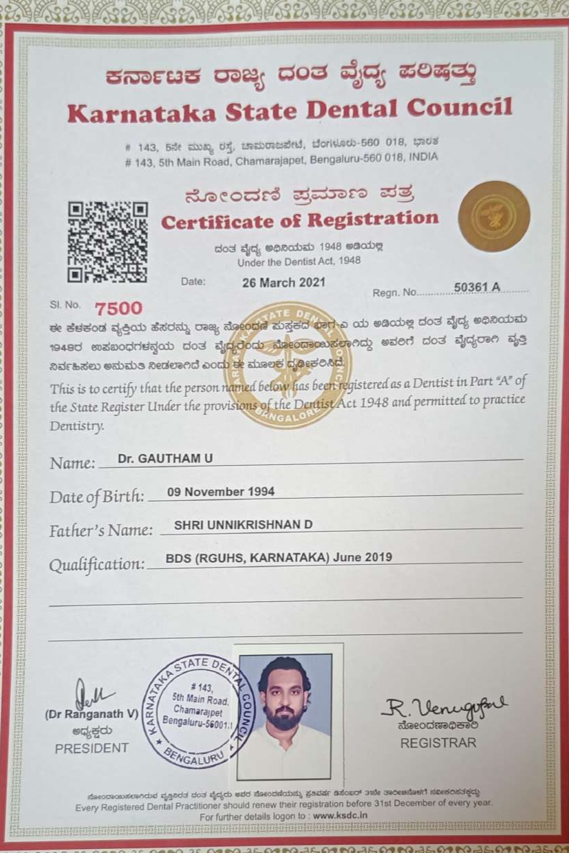 Doctor's certificate