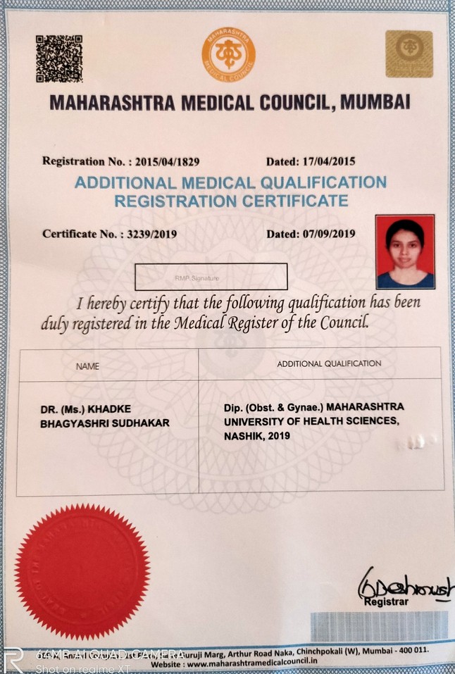 Doctor's certificate