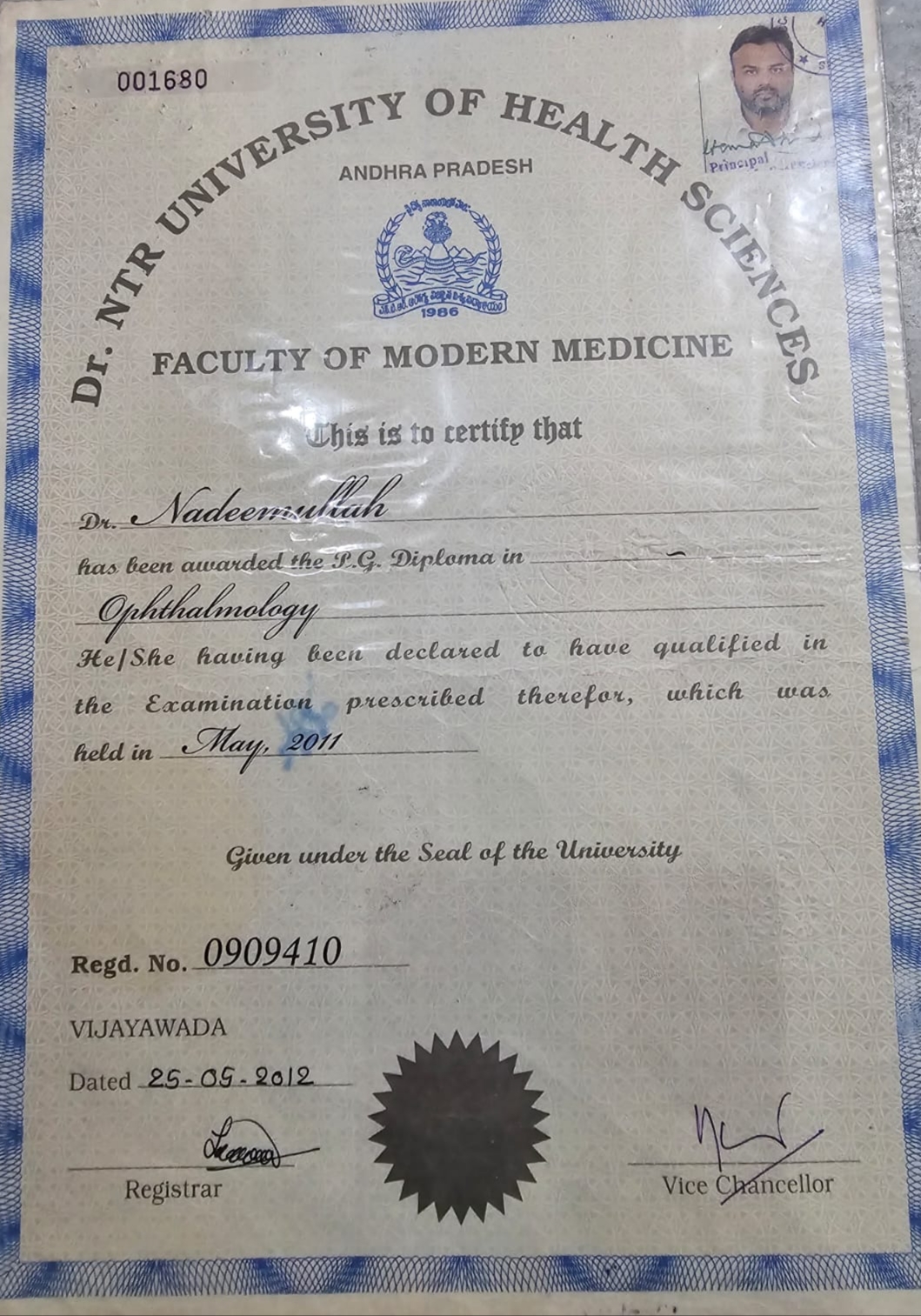 Doctor's certificate