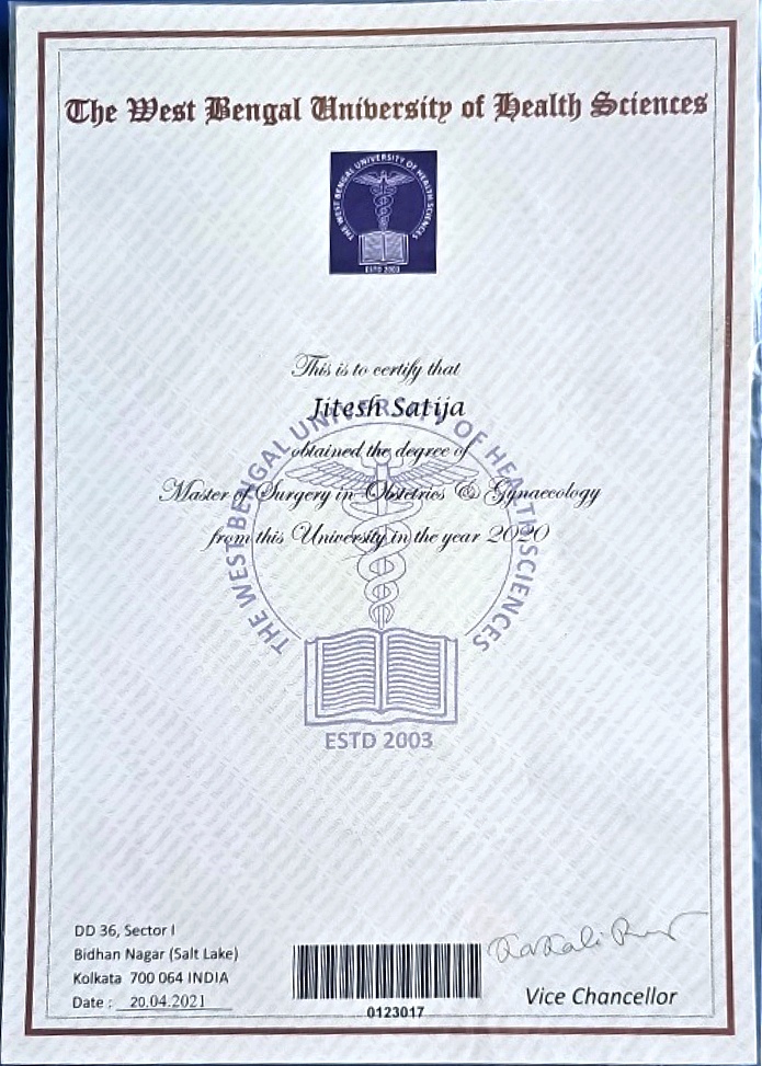 Doctor's certificate
