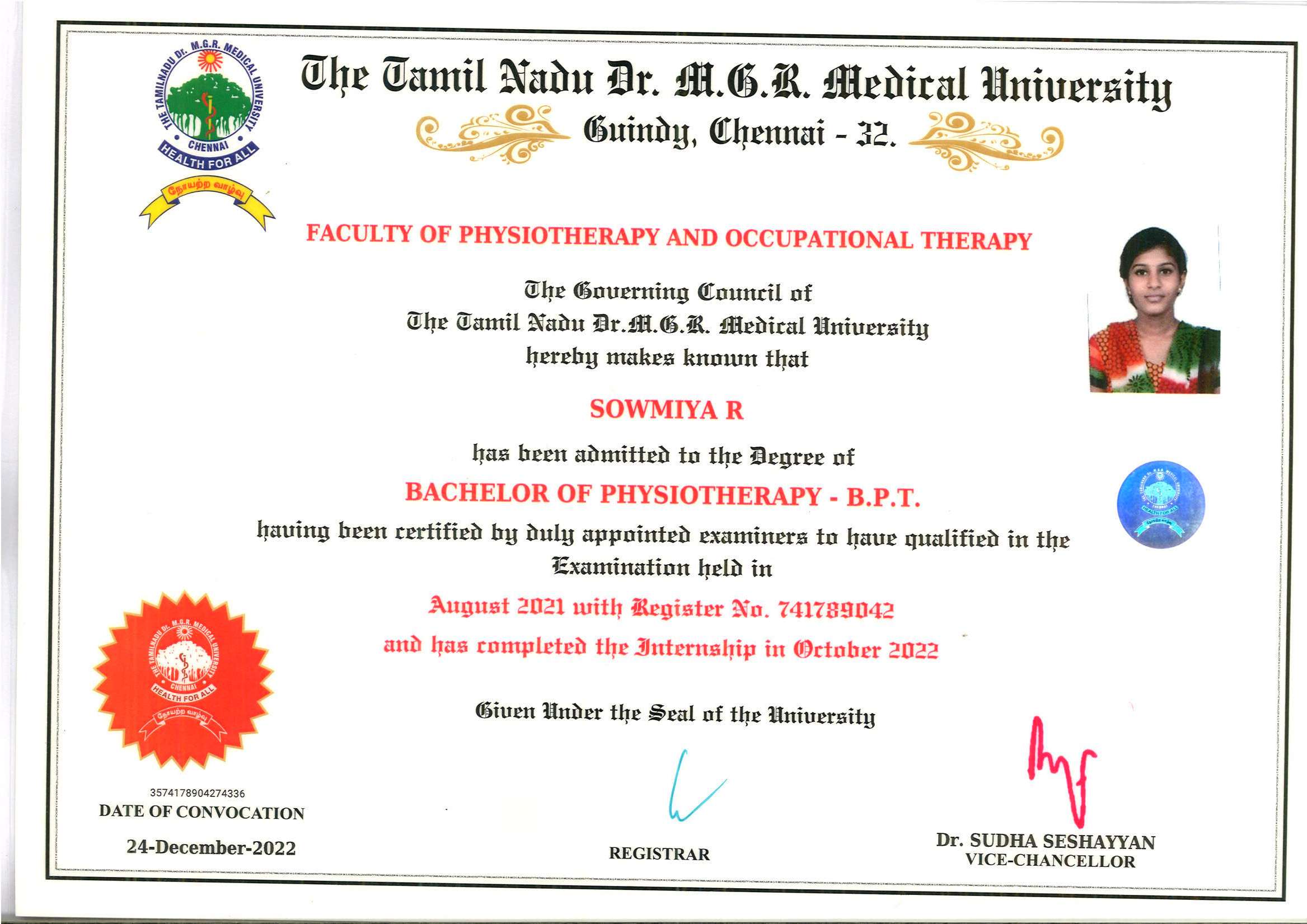 Doctor's certificate