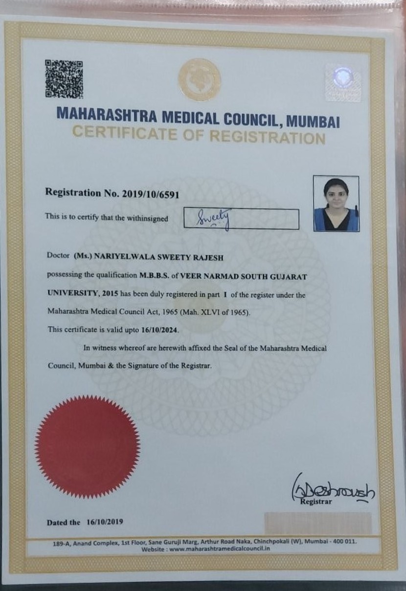 Doctor's certificate