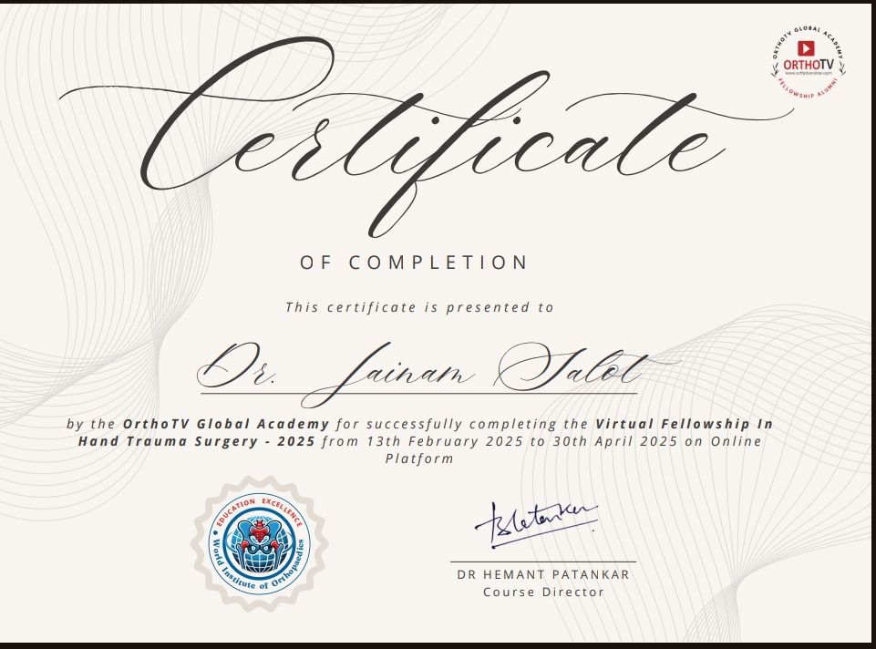 Doctor's certificate