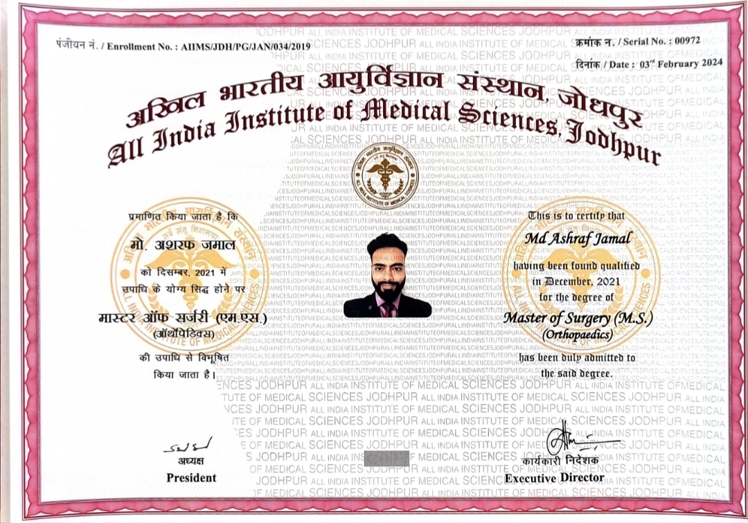 Doctor's certificate