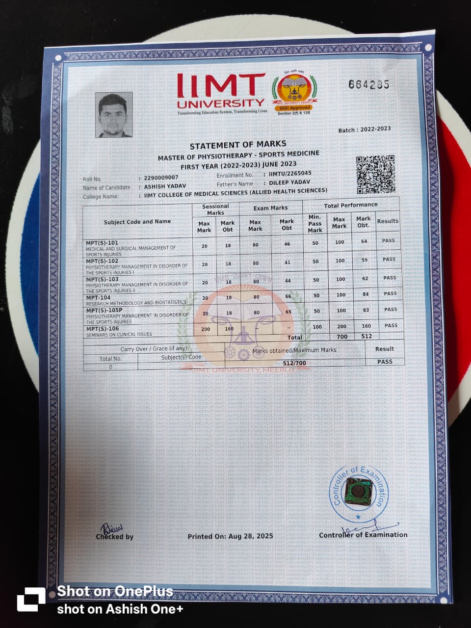 Doctor's certificate