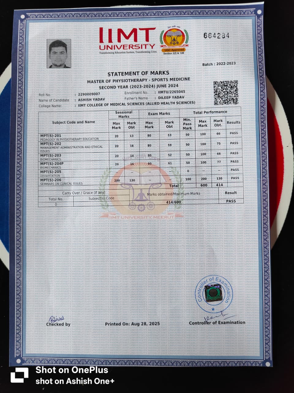 Doctor's certificate