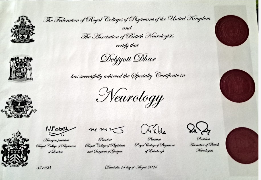 Doctor's certificate